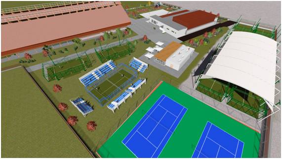 vista de modelo 3d realizado con revit